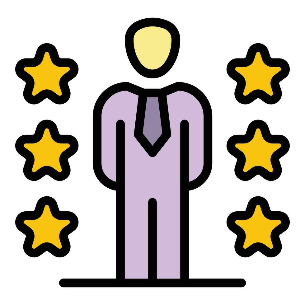 Best manager icon vector flat