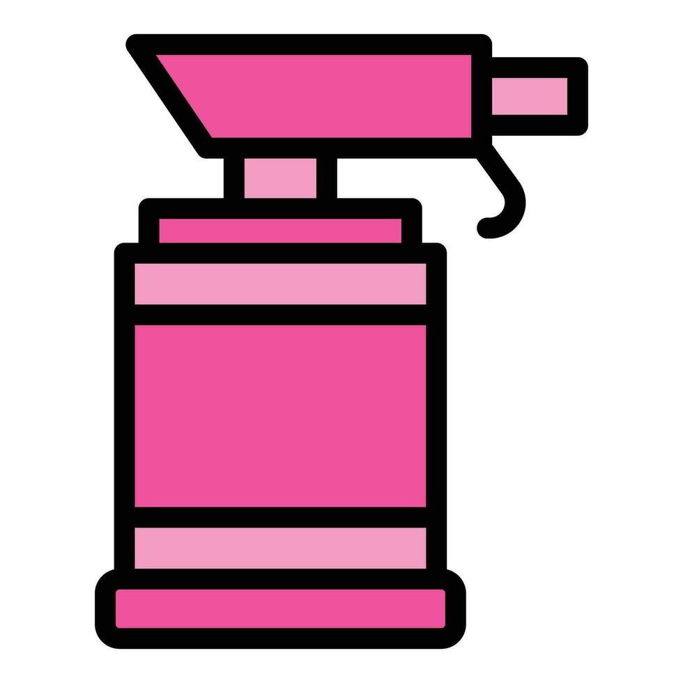 Spray bottle hand icon vector flat