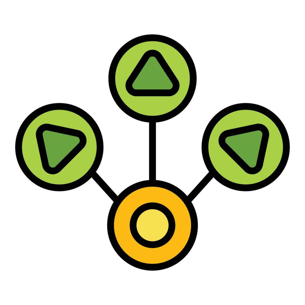 Vuca scheme icon vector flat