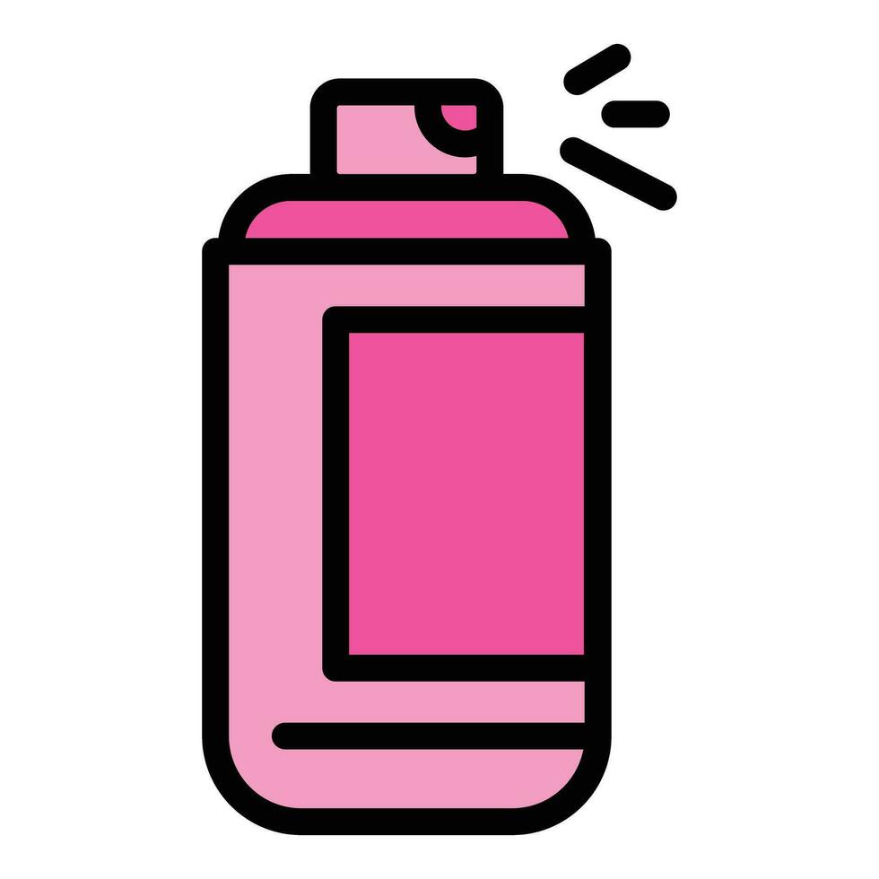 Spray bottle mist icon vector flat