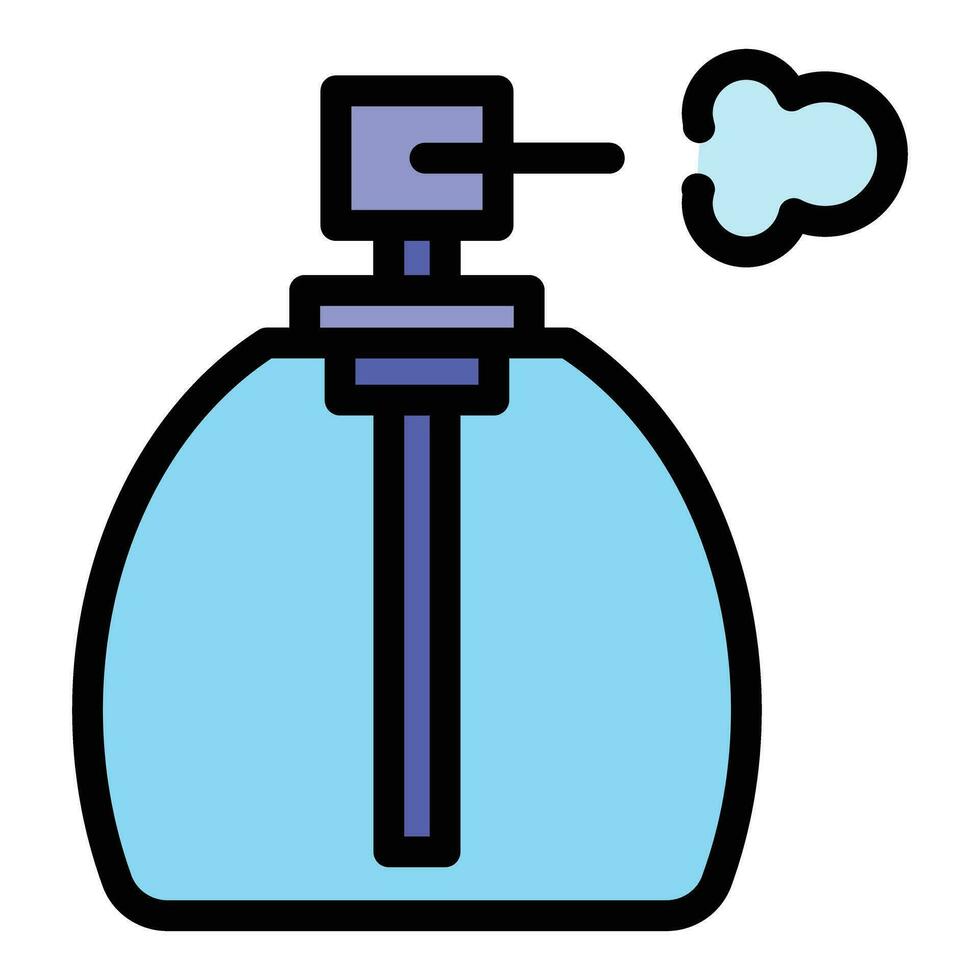 Spray bottle container icon vector flat