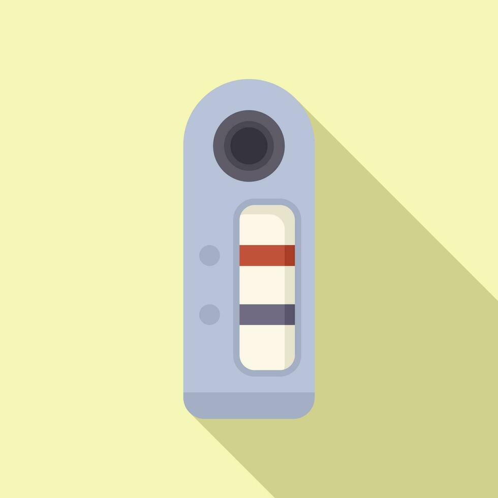Result test icon flat vector. Sample lab vector