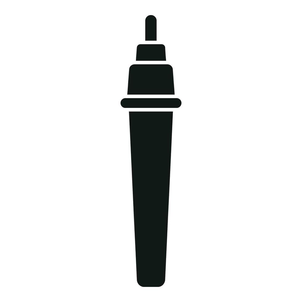 Test dropper icon simple vector. Positive result vector