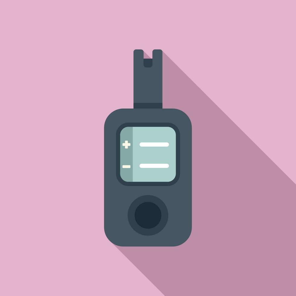 Test device icon flat vector. Lab sample vector