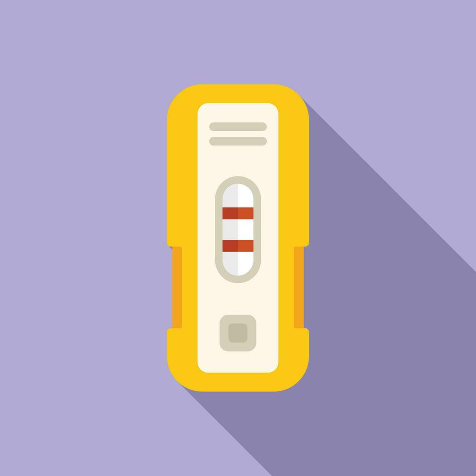 Plasma test icon flat vector. Virus test vector