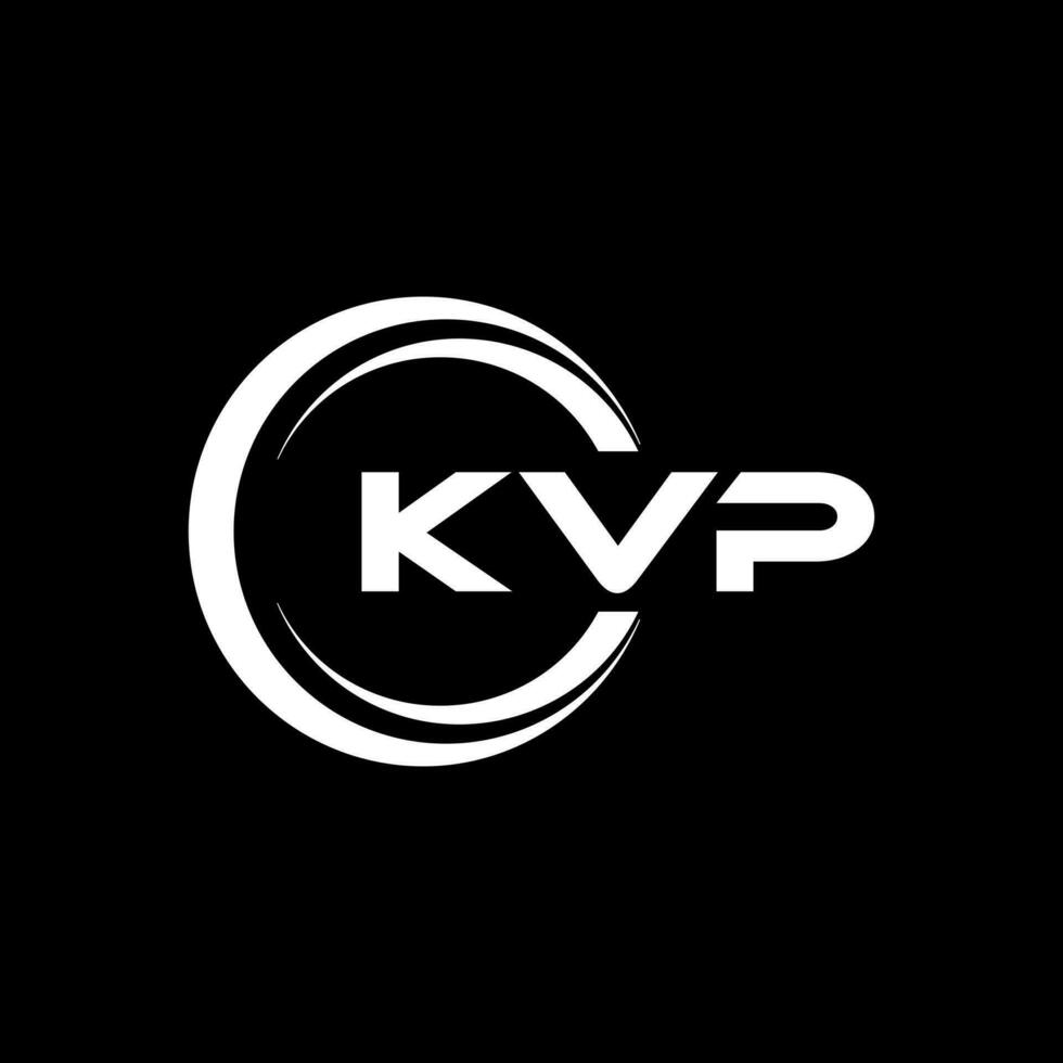 kvp logo diseño, inspiración para un único identidad. moderno elegancia y creativo diseño. filigrana tu éxito con el sorprendentes esta logo. vector