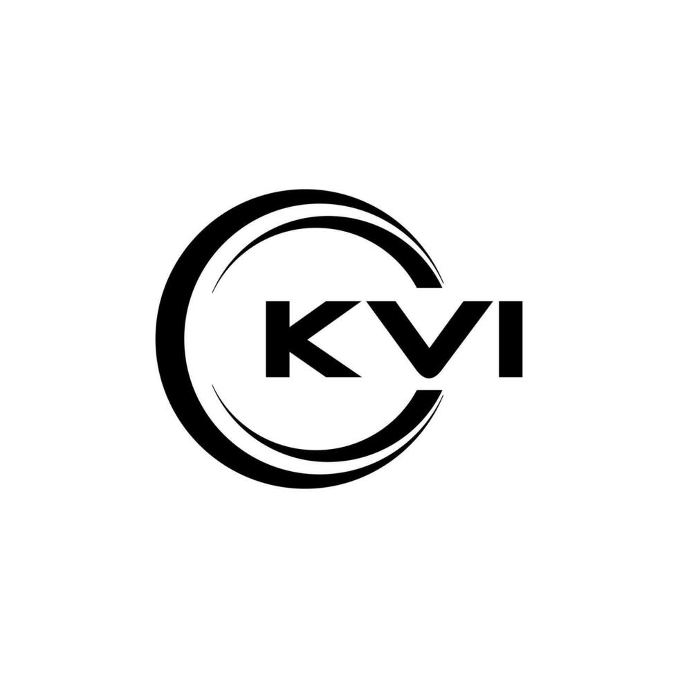 kvi logo diseño, inspiración para un único identidad. moderno elegancia y creativo diseño. filigrana tu éxito con el sorprendentes esta logo. vector