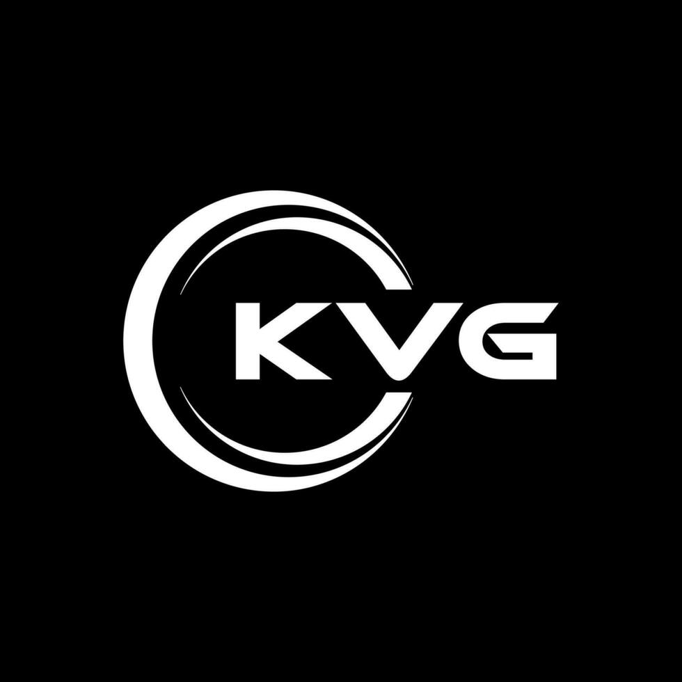 kvg logo diseño, inspiración para un único identidad. moderno elegancia y creativo diseño. filigrana tu éxito con el sorprendentes esta logo. vector