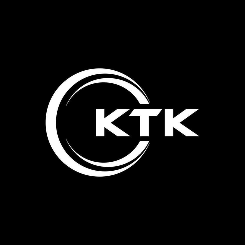 KTK Logo Design, Inspiration for a Unique Identity. Modern Elegance and Creative Design. Watermark Your Success with the Striking this Logo. vector
