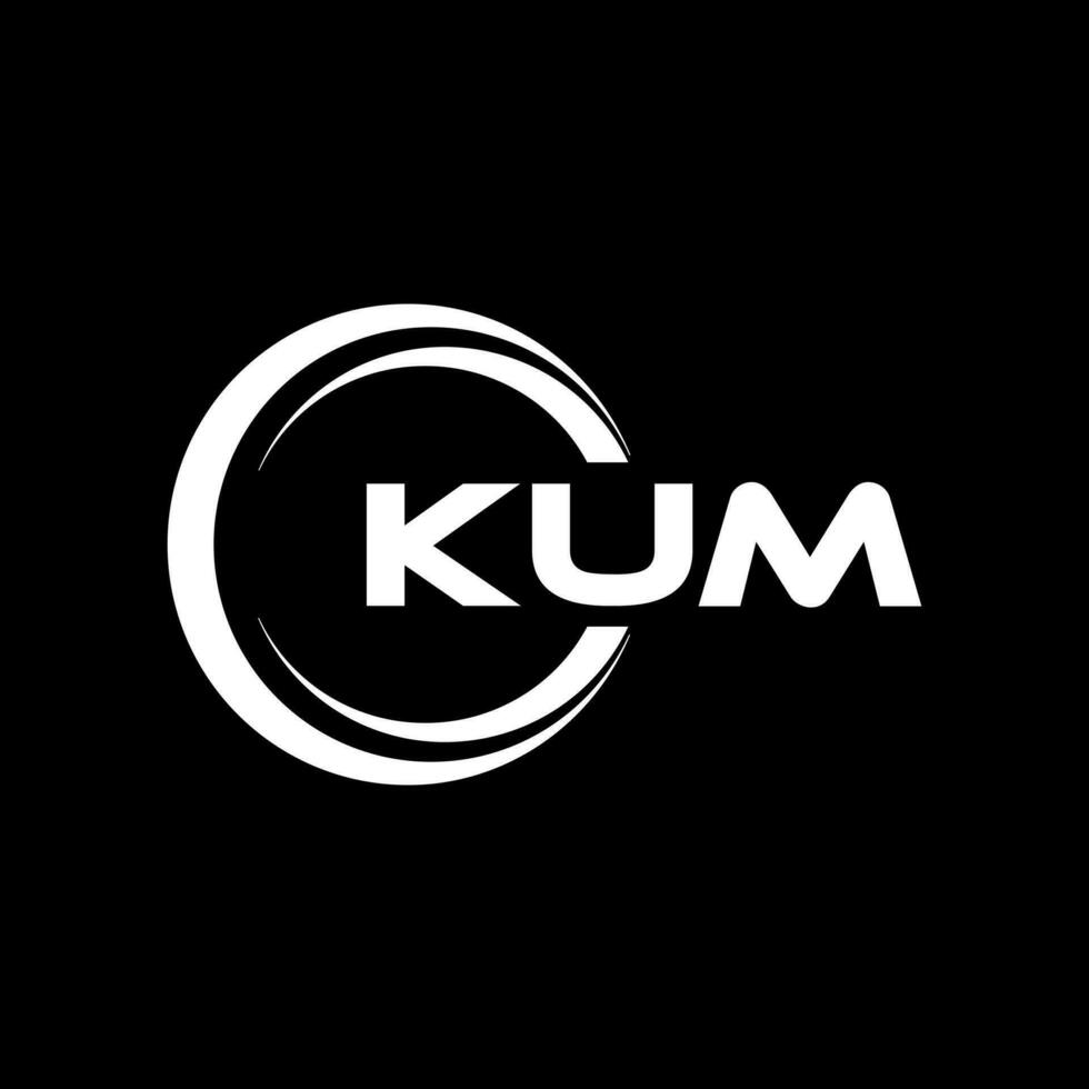 KUM Logo Design, Inspiration for a Unique Identity. Modern Elegance and Creative Design. Watermark Your Success with the Striking this Logo. vector
