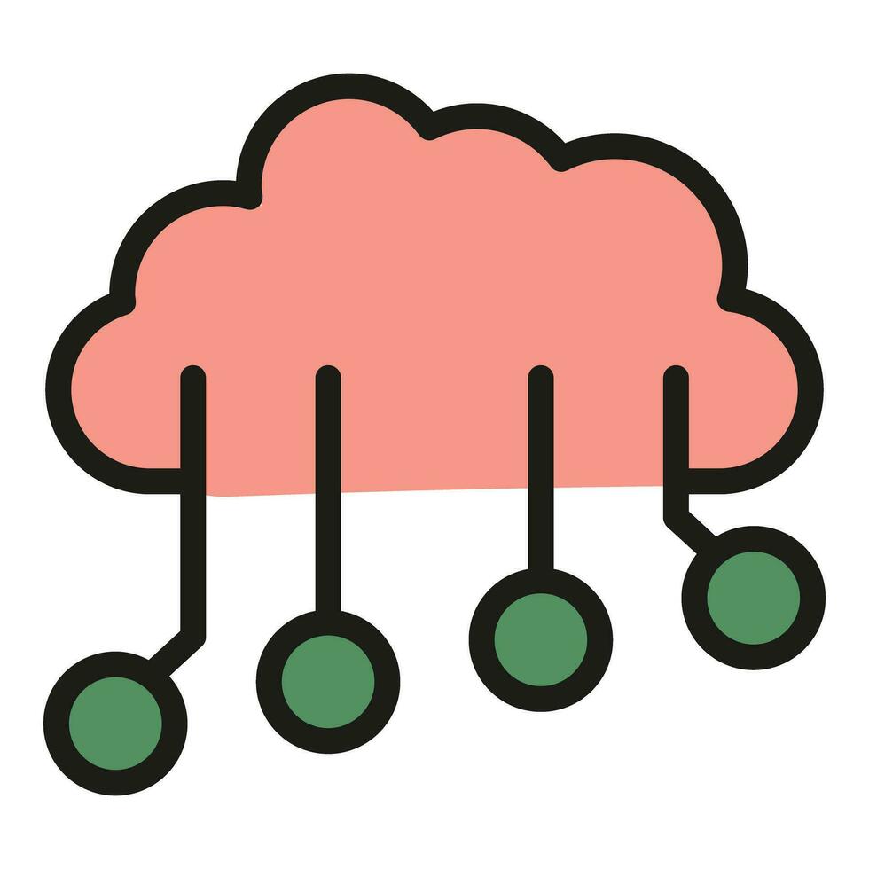 Smart memory icon vector flat