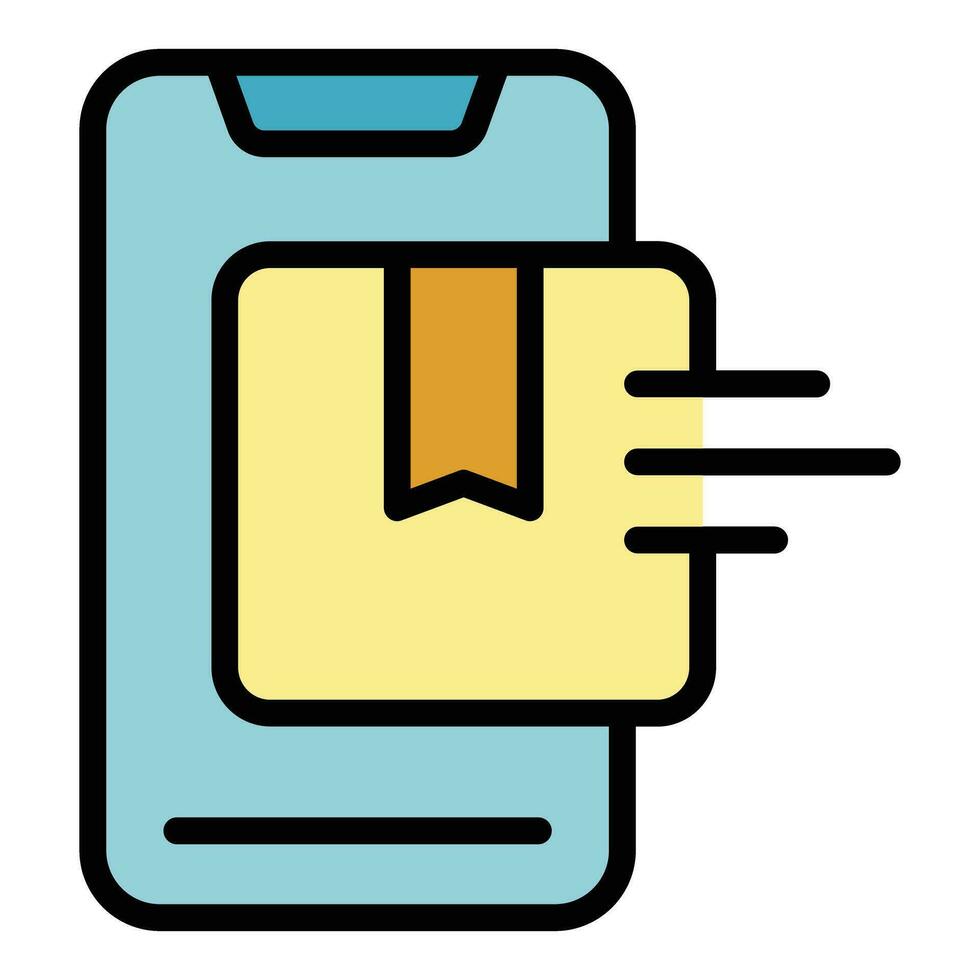 Phone order icon vector flat