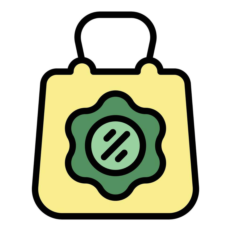 Promotion bag icon vector flat