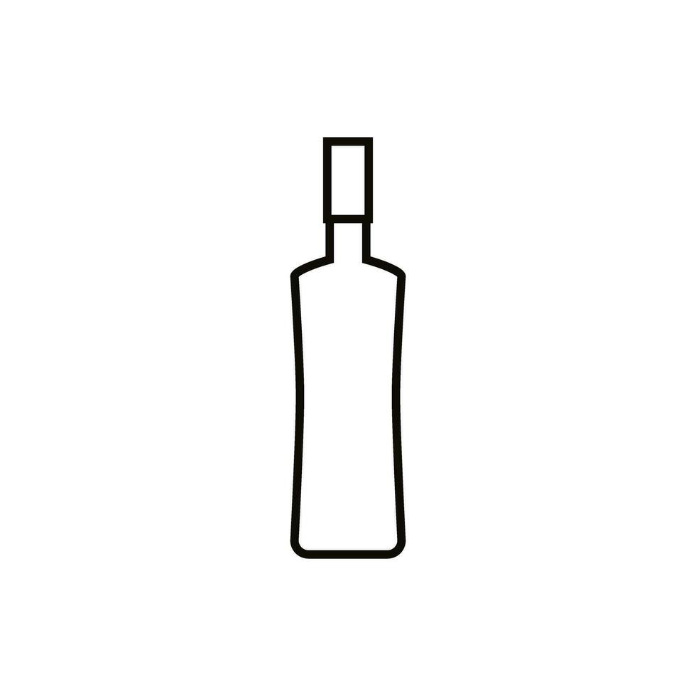 botella icono vector. botella para agua ilustración signo. botella de alcohol símbolo o logo. vector