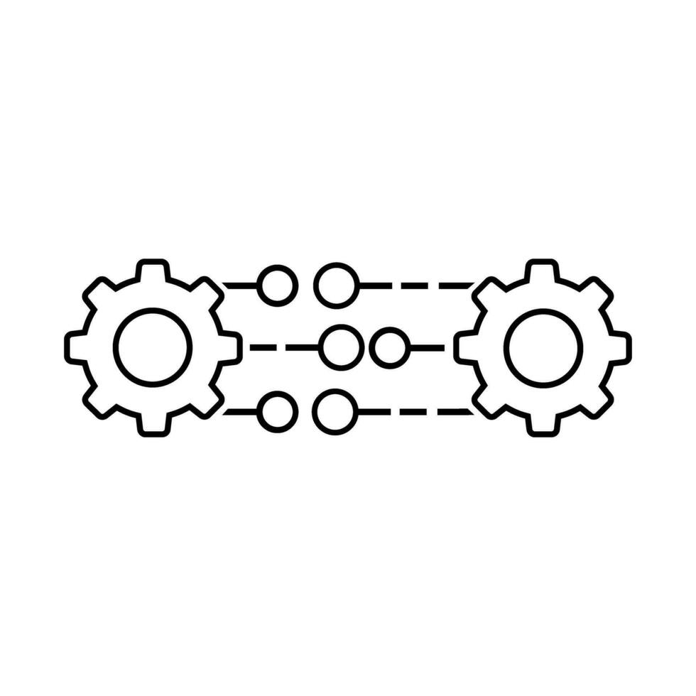 icono de vector de API de nube. signo de ilustración de integración de software. símbolo de la aplicación.