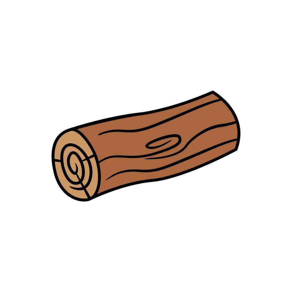 Wooden log icon vector. Wood illustration sign. Tree symbol or logo. vector