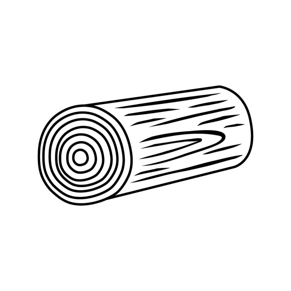 Wooden log icon vector. Wood illustration sign. Tree symbol or logo. vector