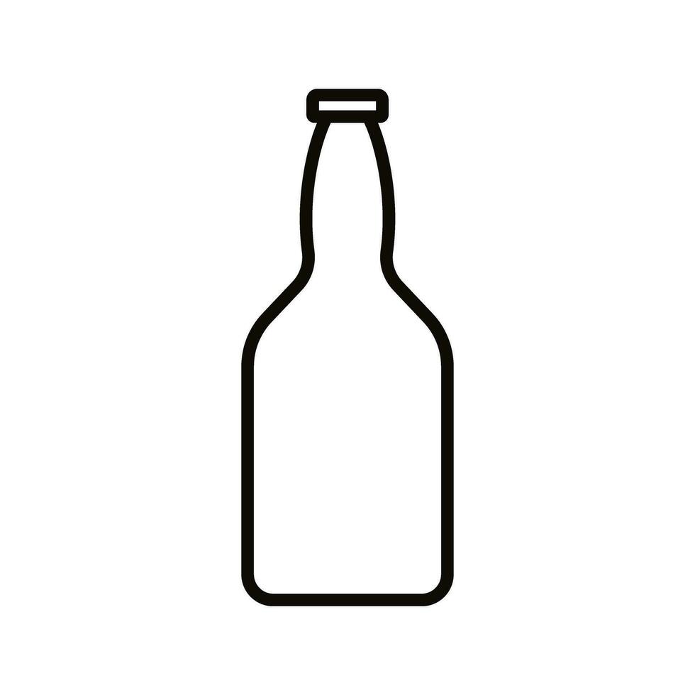 botella icono vector. botella para agua ilustración signo. botella de alcohol símbolo o logo. vector