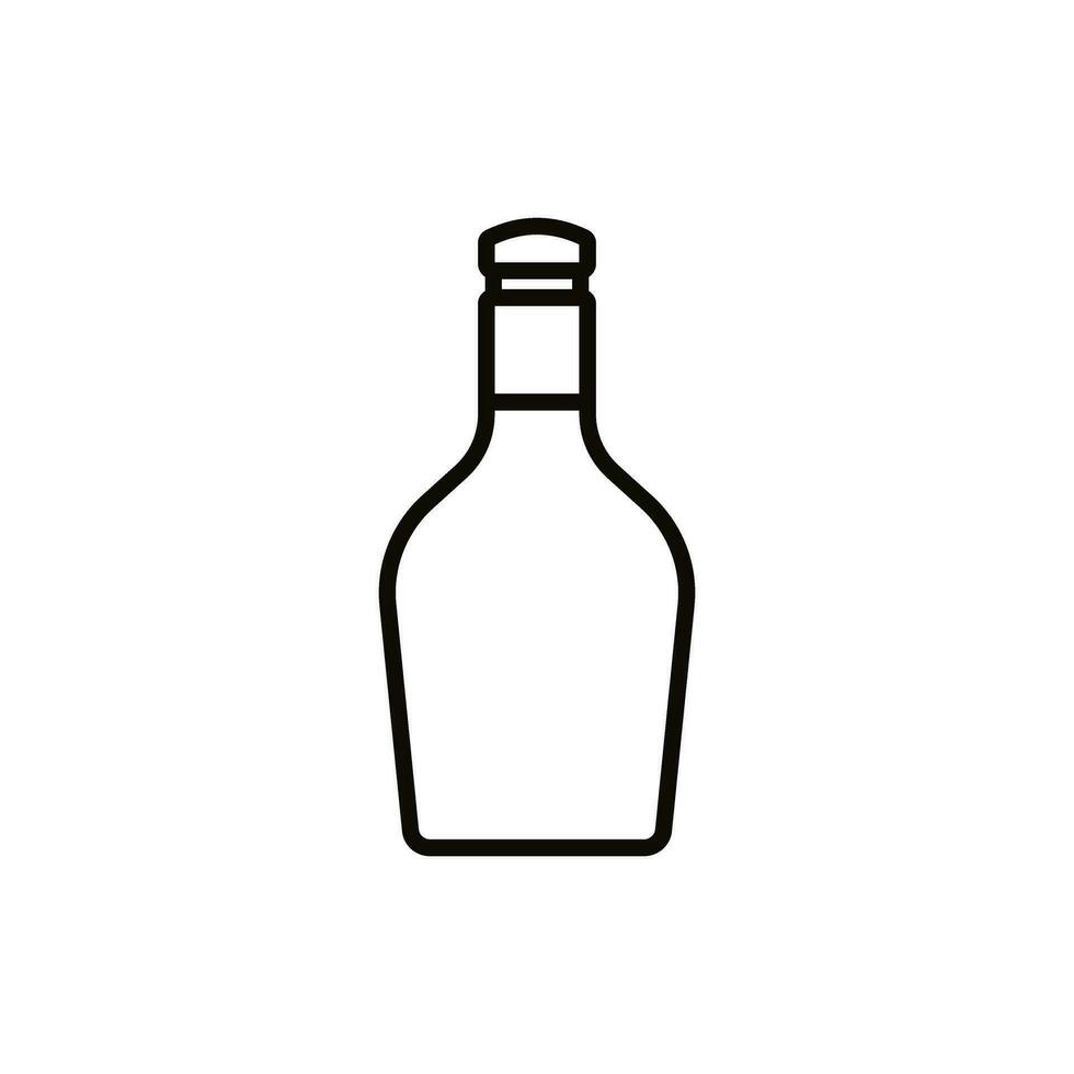 botella icono vector. botella para agua ilustración signo. botella de alcohol símbolo o logo. vector