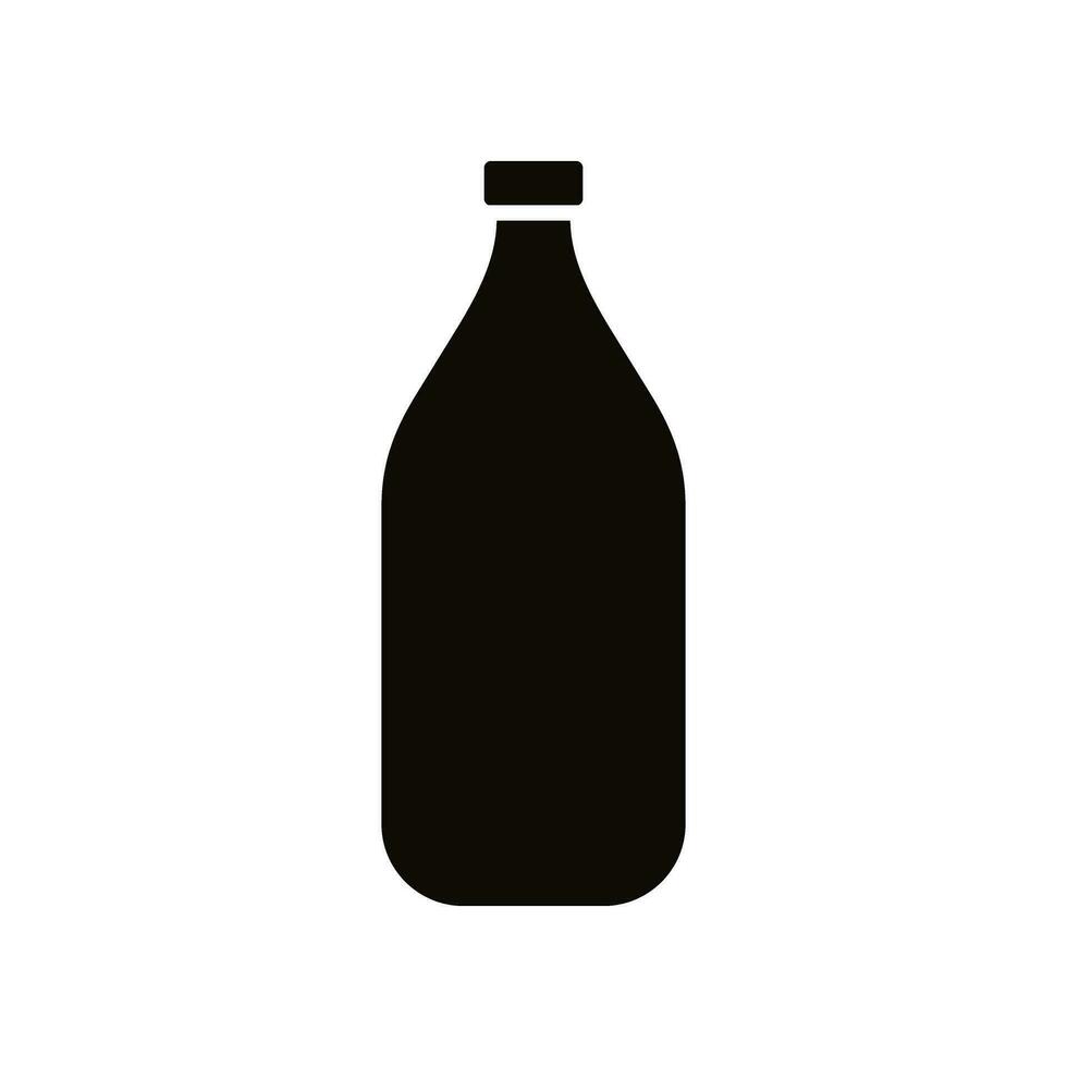 botella icono vector. botella para agua ilustración signo. botella de alcohol símbolo o logo. vector