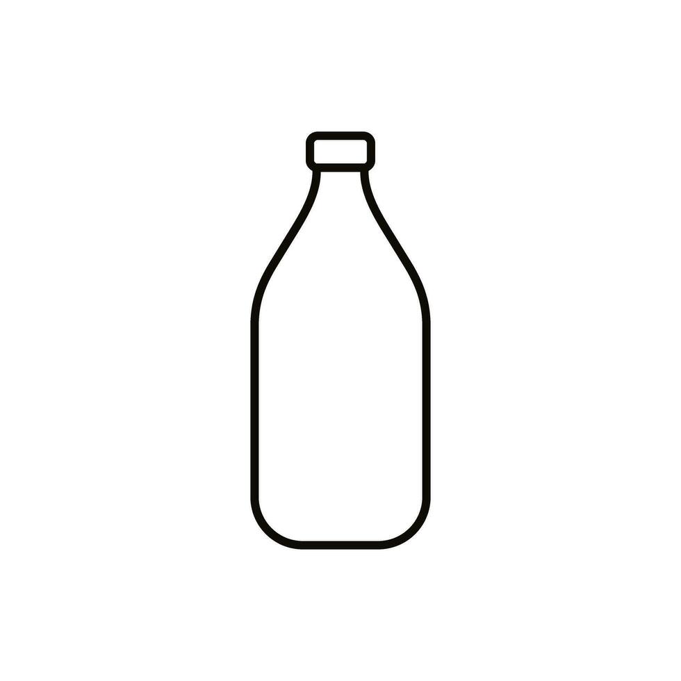 botella icono vector. botella para agua ilustración signo. botella de alcohol símbolo o logo. vector