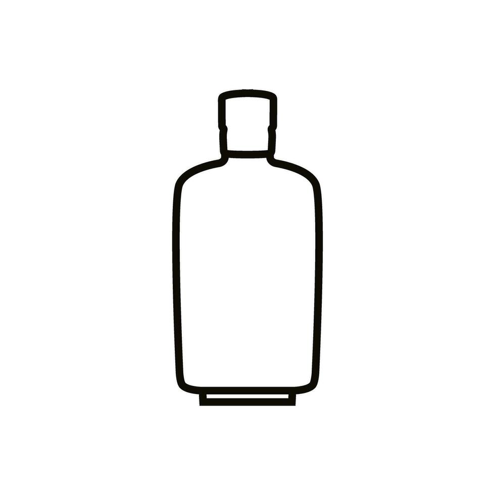 botella icono vector. botella para agua ilustración signo. botella de alcohol símbolo o logo. vector