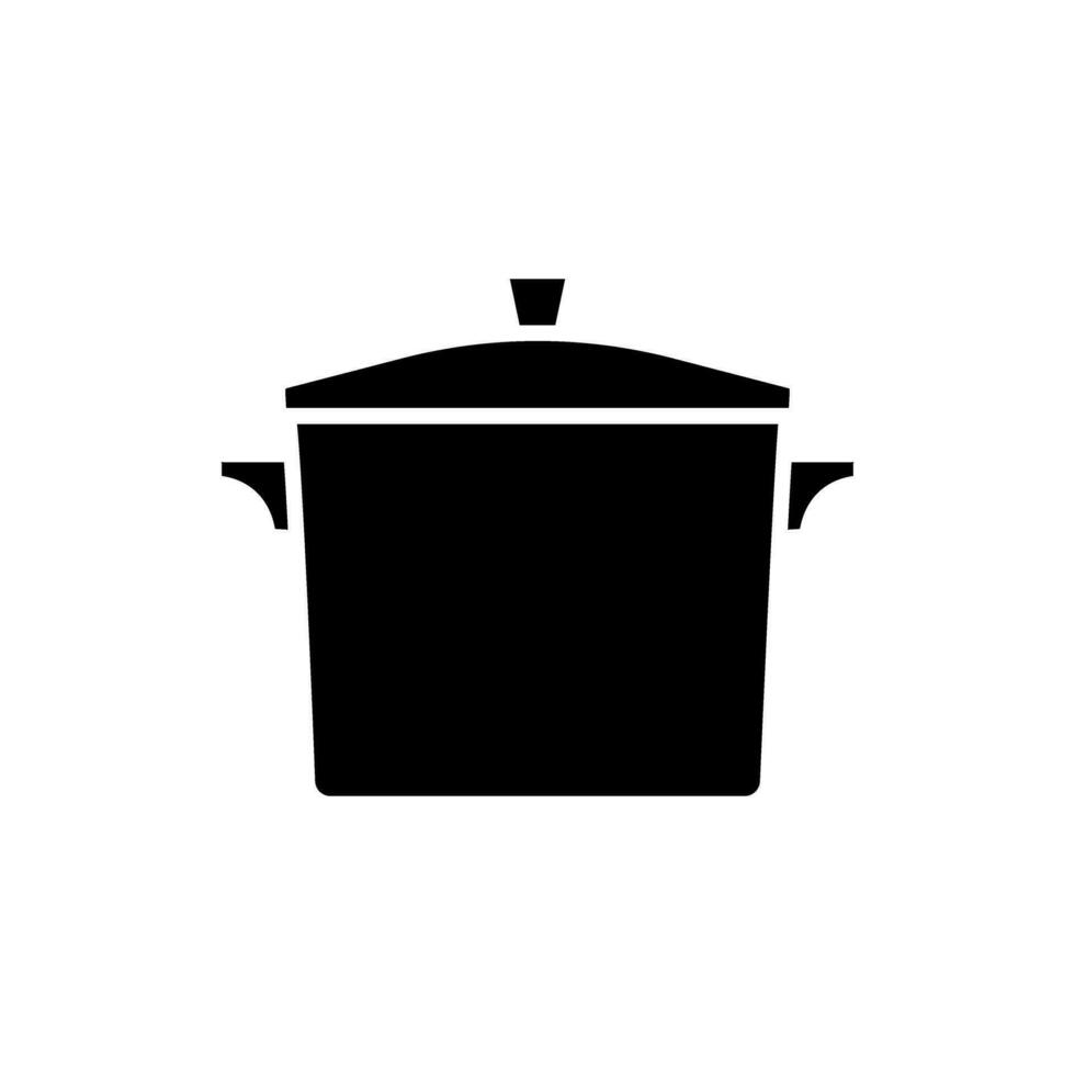 Pot icon vector. kitchen illustration sign. kitchenware symbol. Food logo. vector