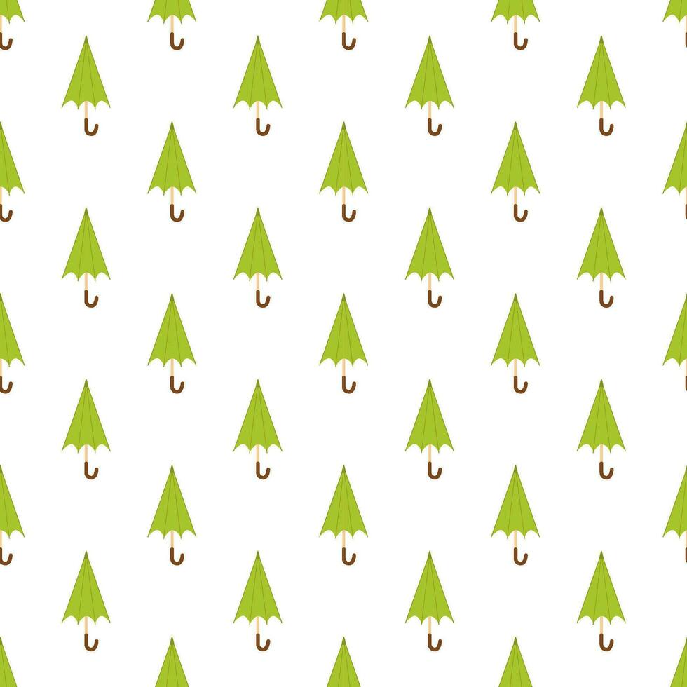 Seamless pattern with cute cartoon umbrellas. vector