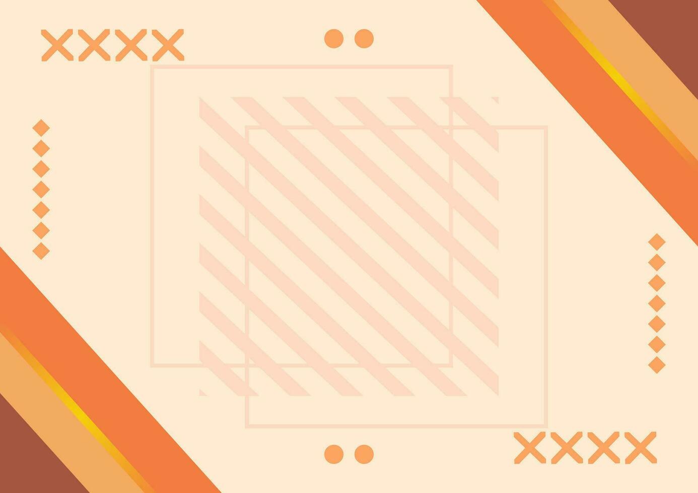 minimalist autumn background with memphis element for background vector