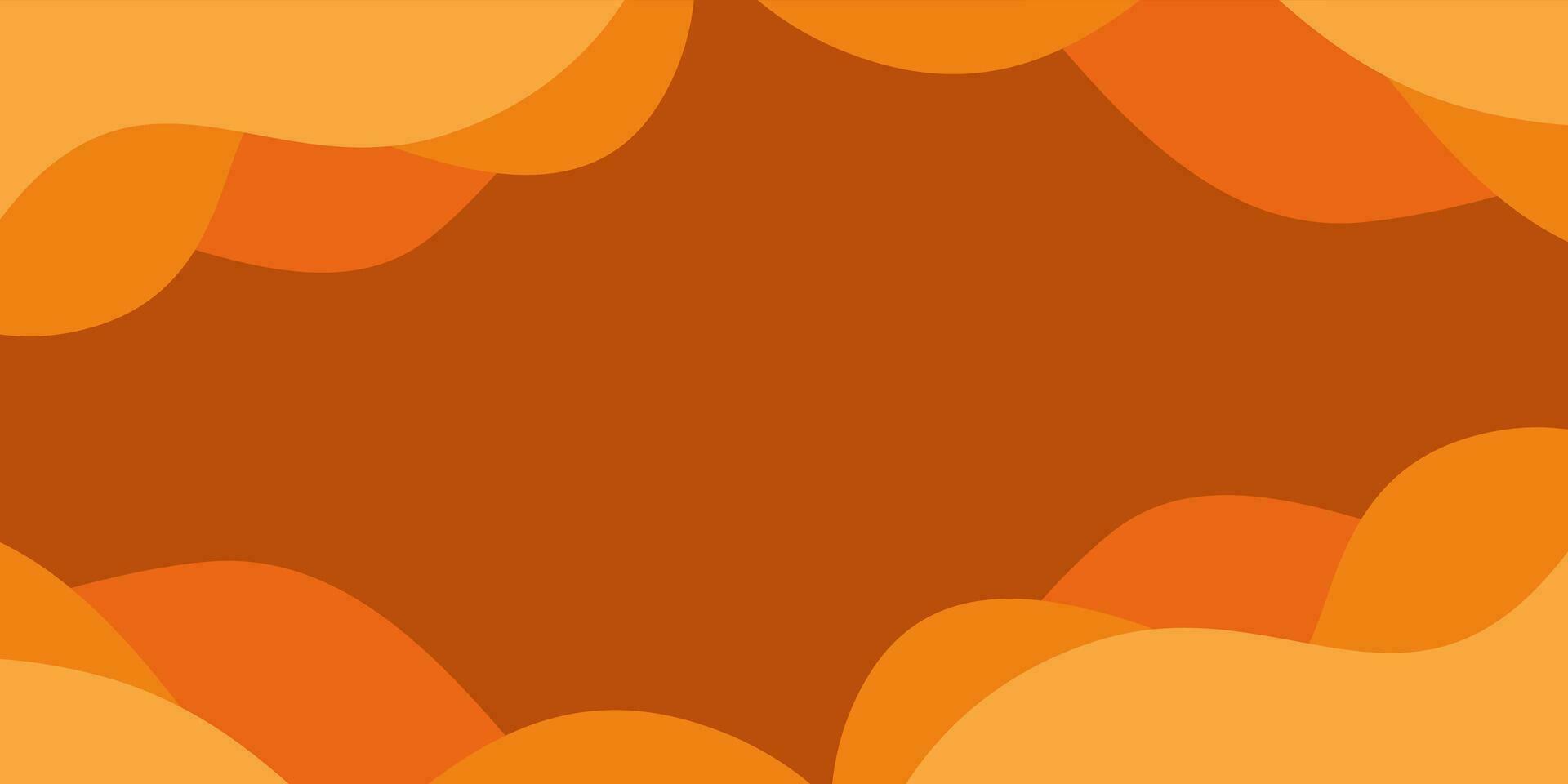 orange monochrome abstract banner background vector