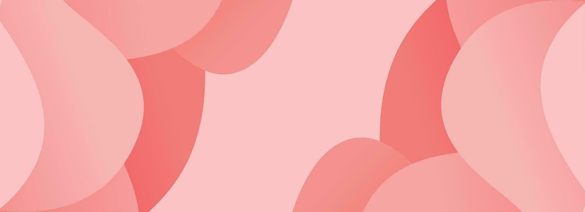 pink abstract background for banner wave liquid style vector