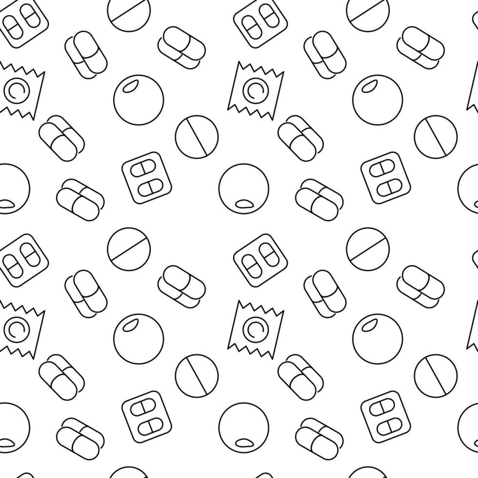Contraceptive and Condom Seamless Pattern for Printing and Wrapping vector