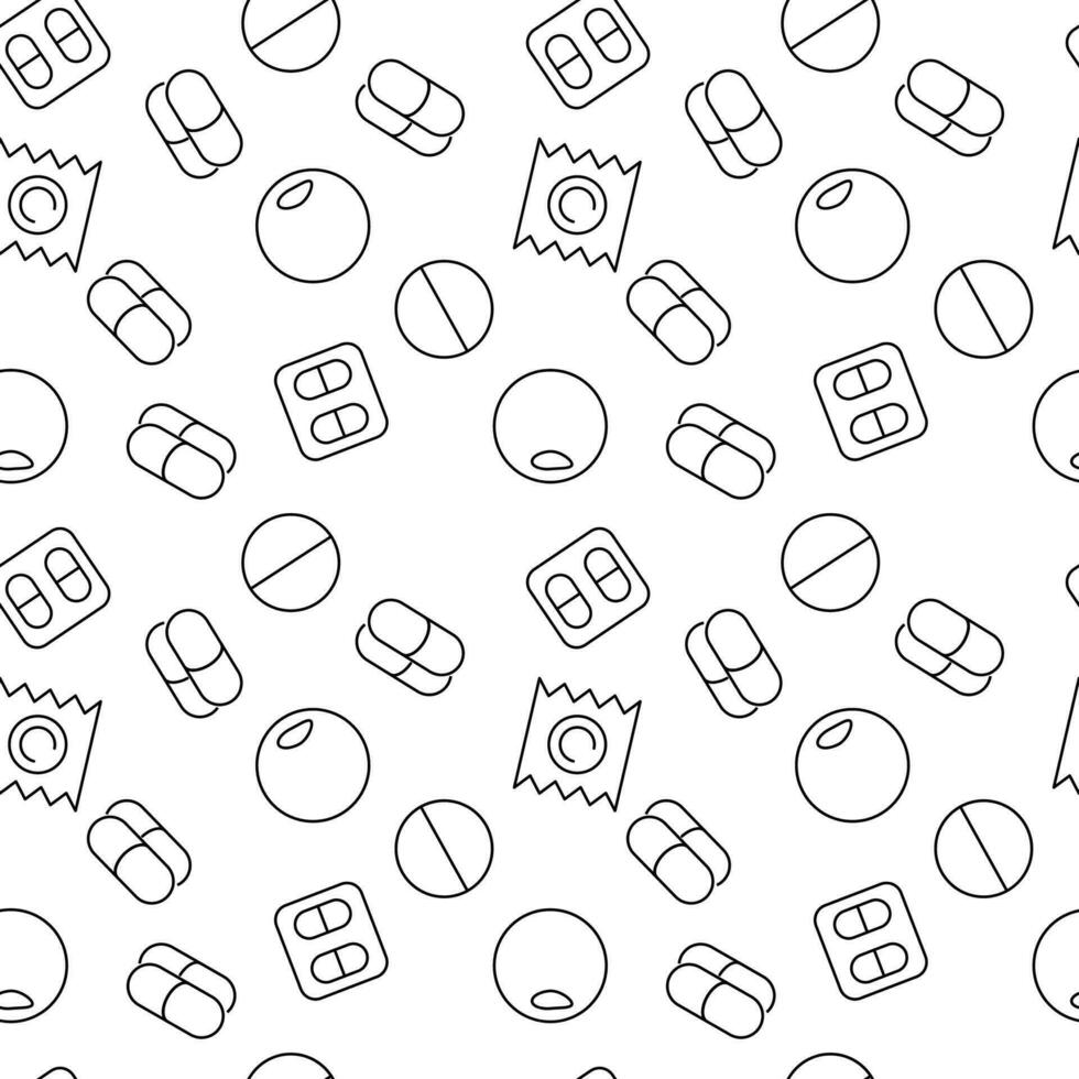 Contraceptive and Condom Seamless Pattern for Printing and Wrapping vector