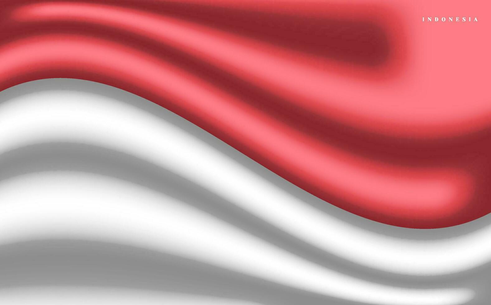 red and white Indonesian flag background vector