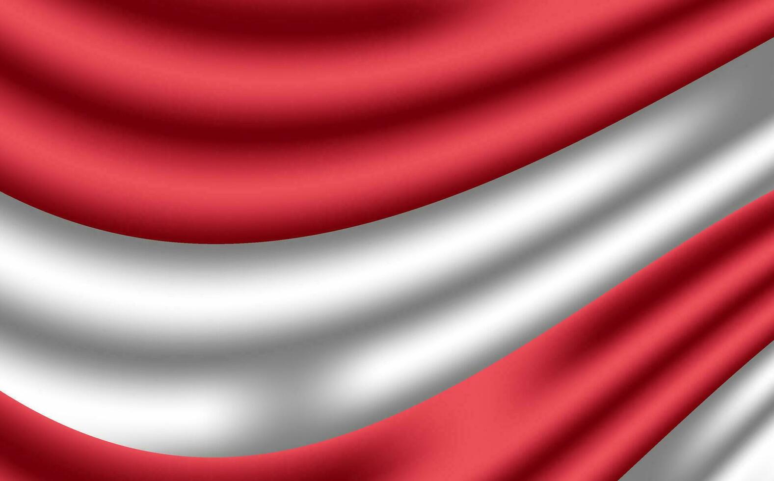 Wavy fabric textile Indonesian flag vector background design