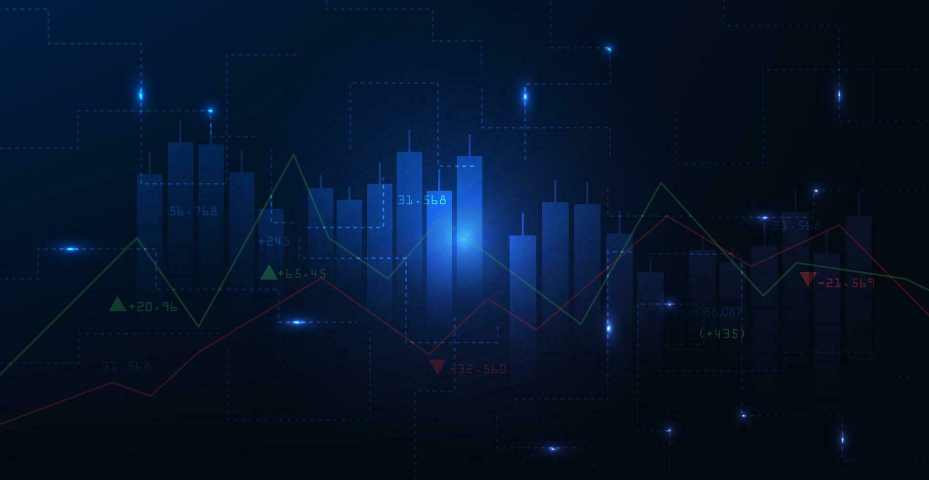 Trading infographic background. vector