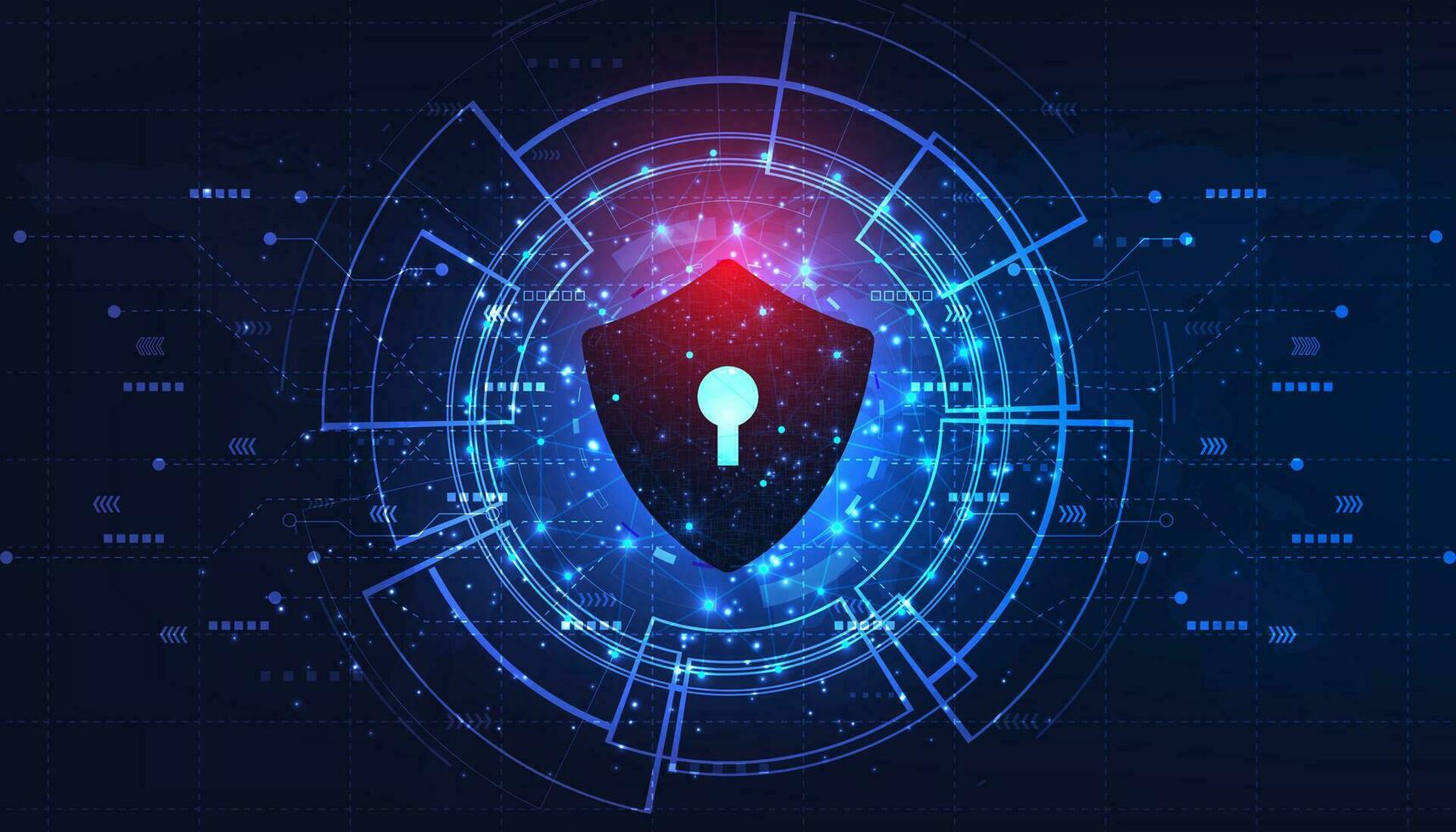 Internet security concept. vector