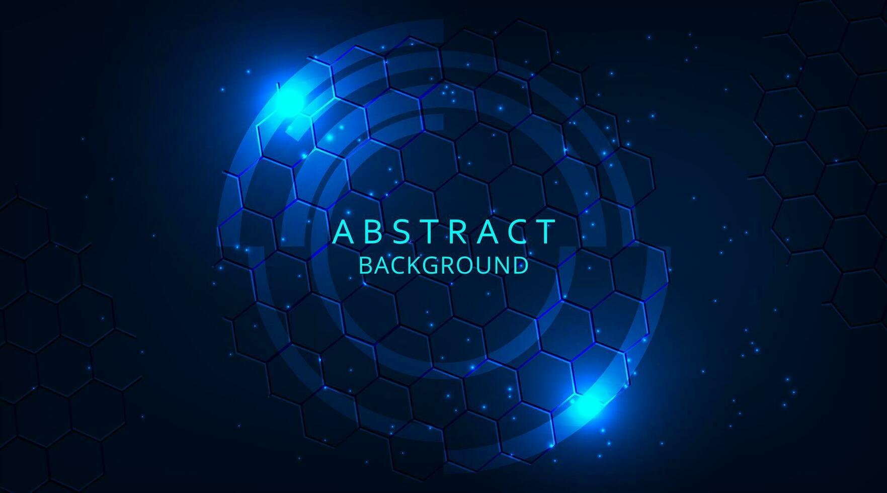 futuristic hexagons Vector illustration background.