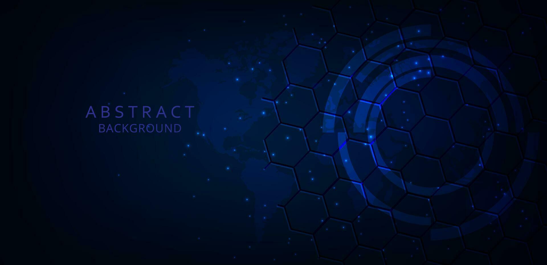 Illustration futuristic hexagons background. vector