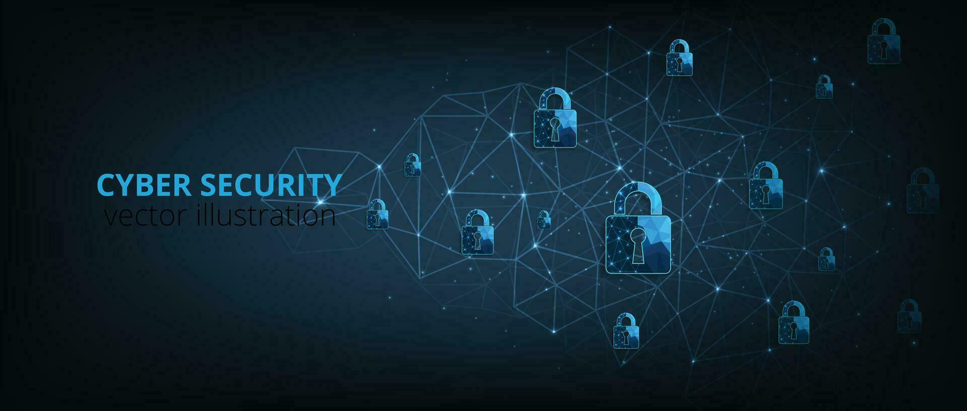 Cyber security background. vector