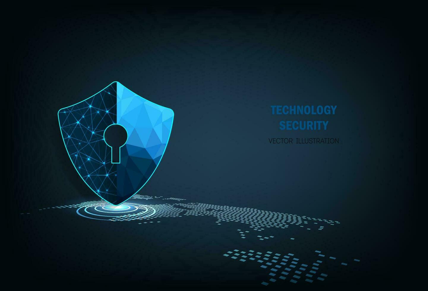 Technology security concept. vector