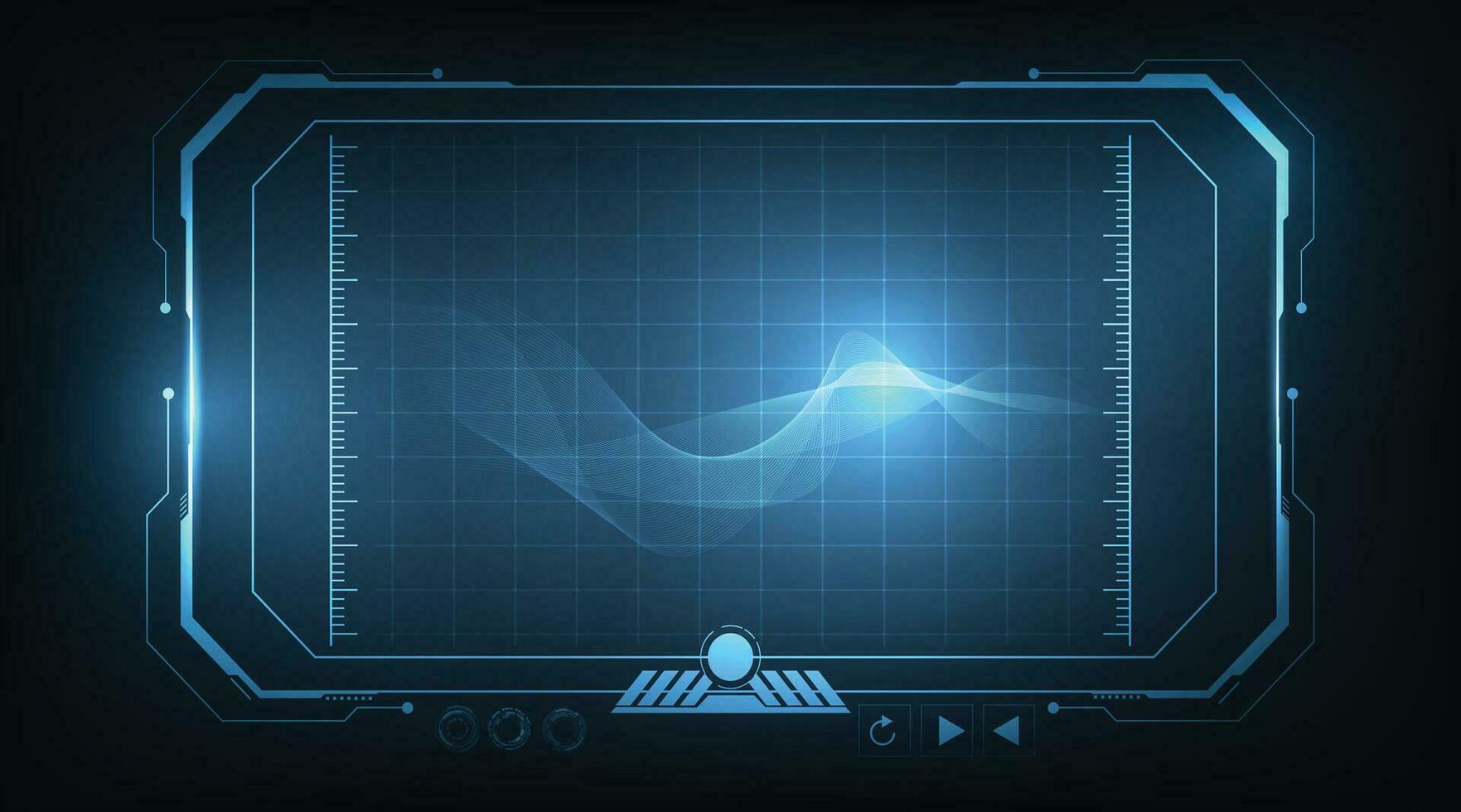 hud futurista pantalla elementos concepto. vector