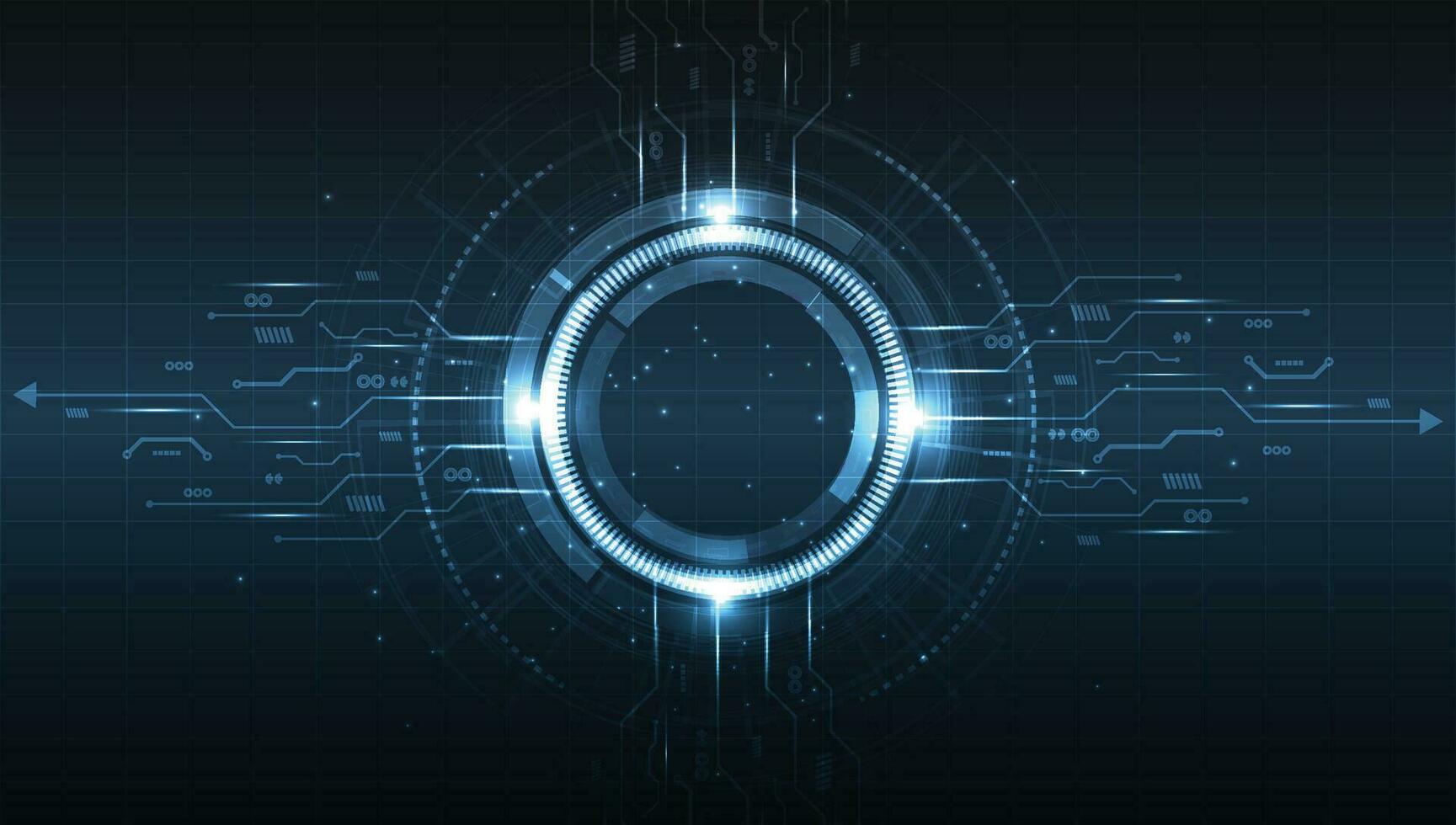 Dark blue abstract technology background concept. vector