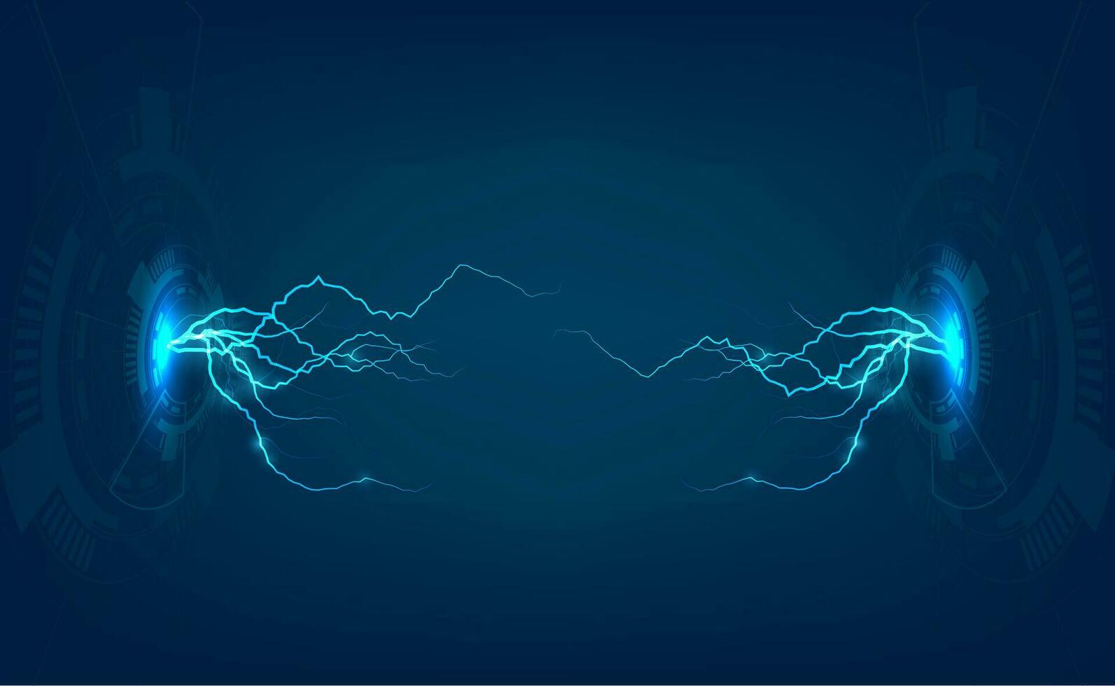 lightning technology background vector