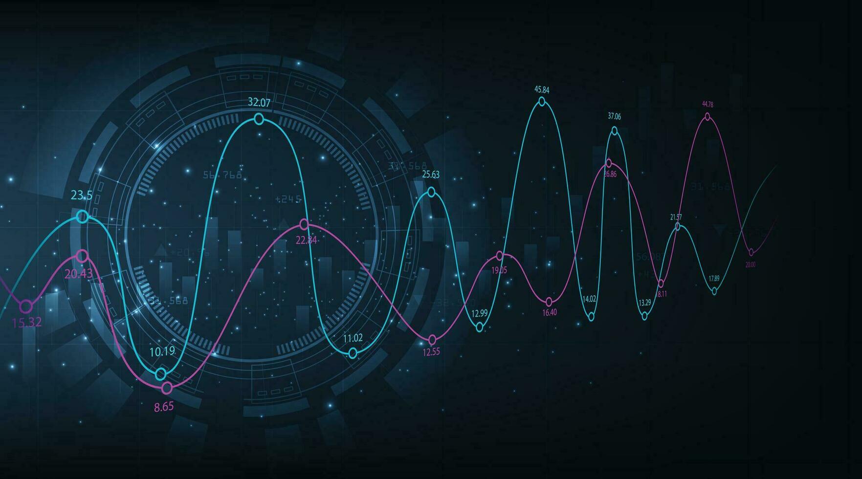 comercio infografía en azul antecedentes. vector