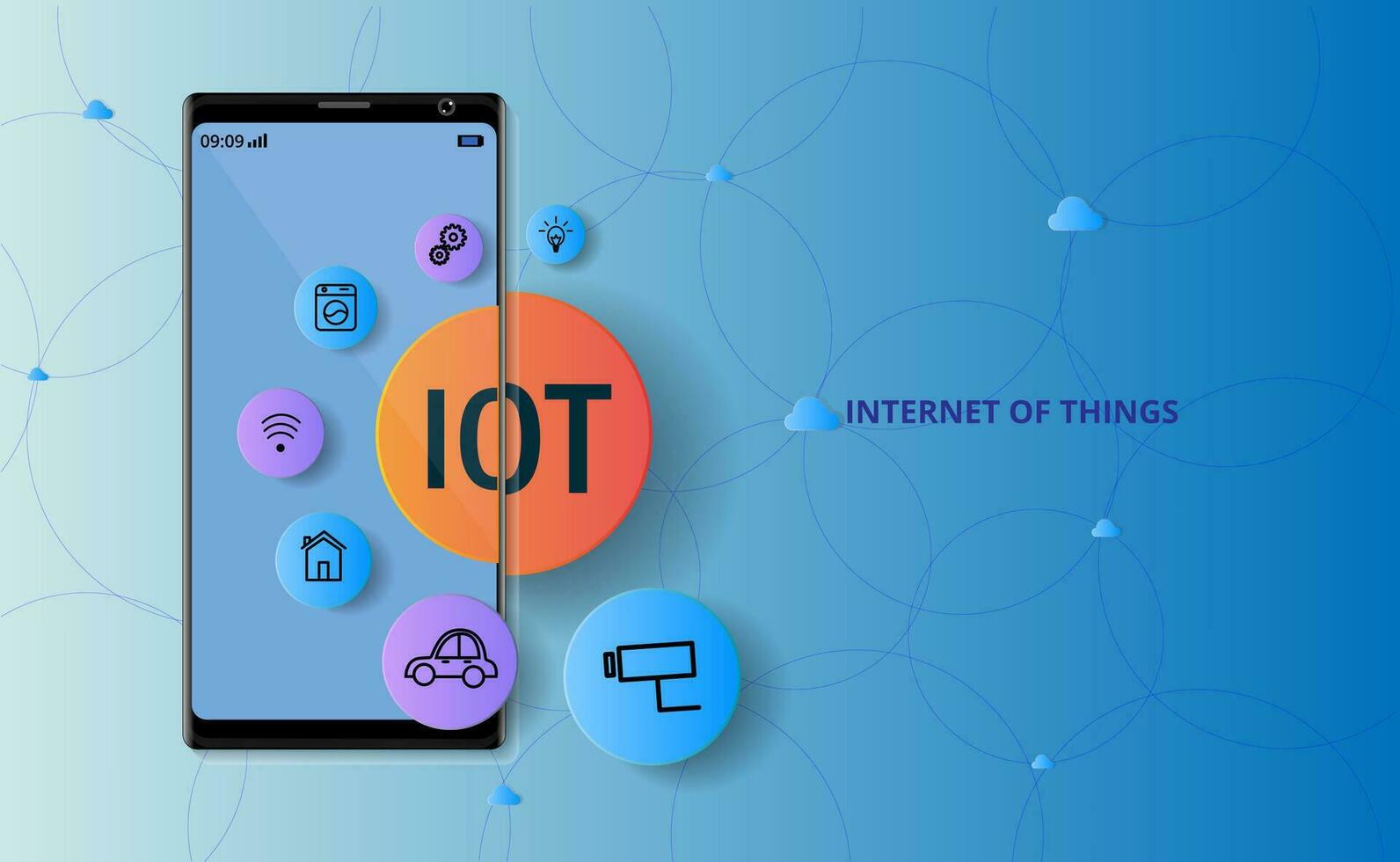 INTERNET OF THINGS CONCEPT vector
