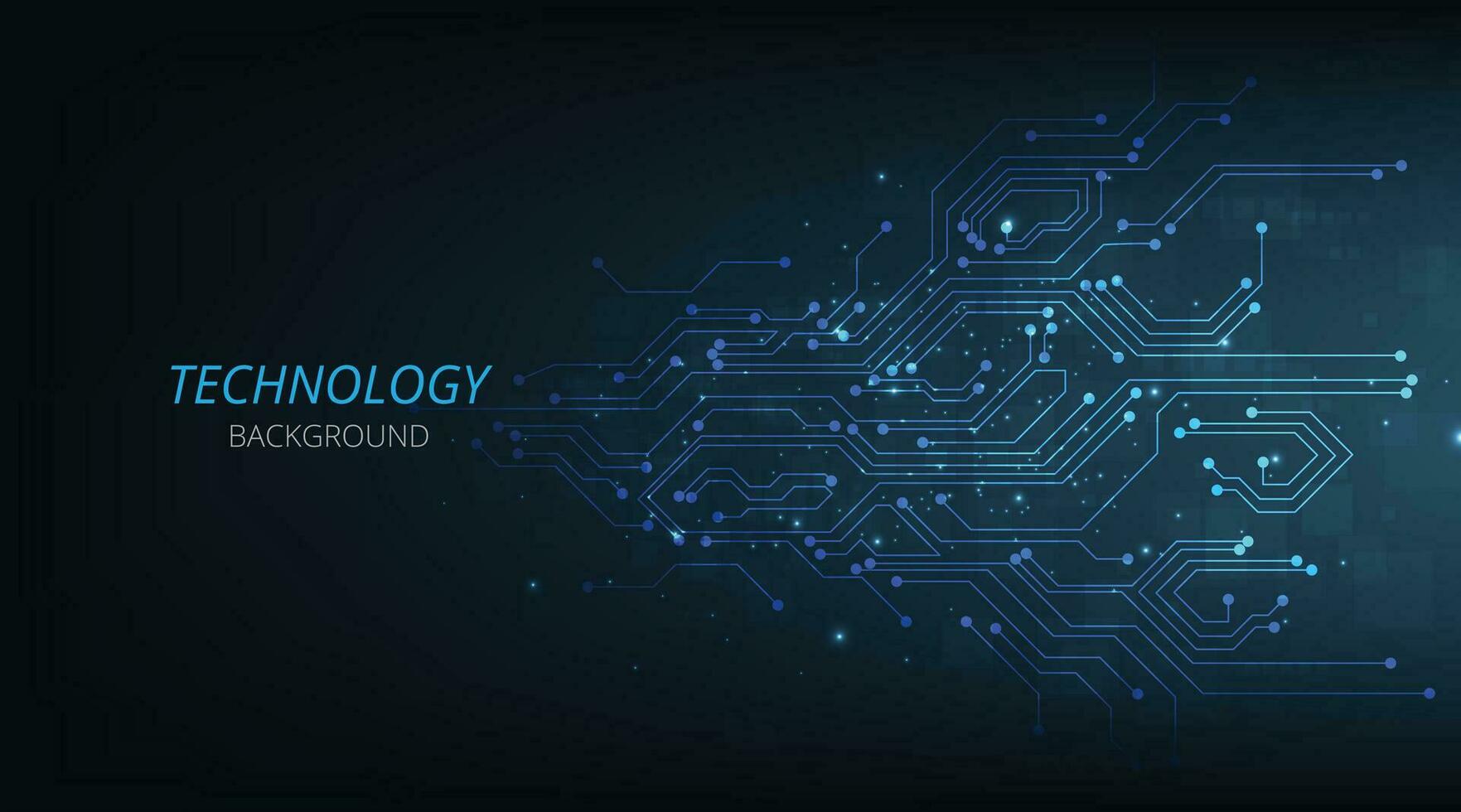 oscuro azul tecnología antecedentes con circuito diagrama. vector