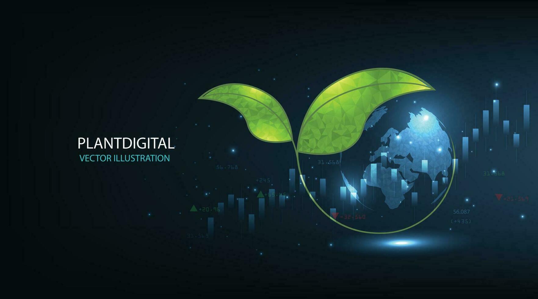 World economy growth concept. vector