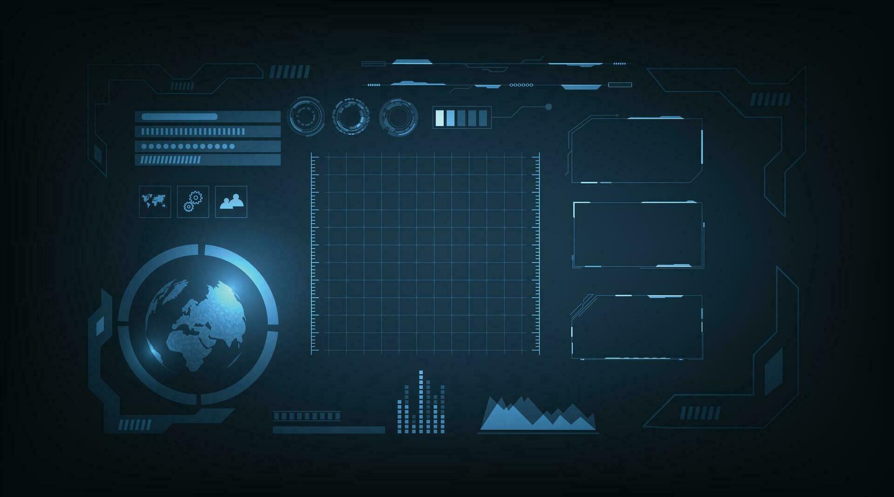 innovador infografia hud concepto. vector