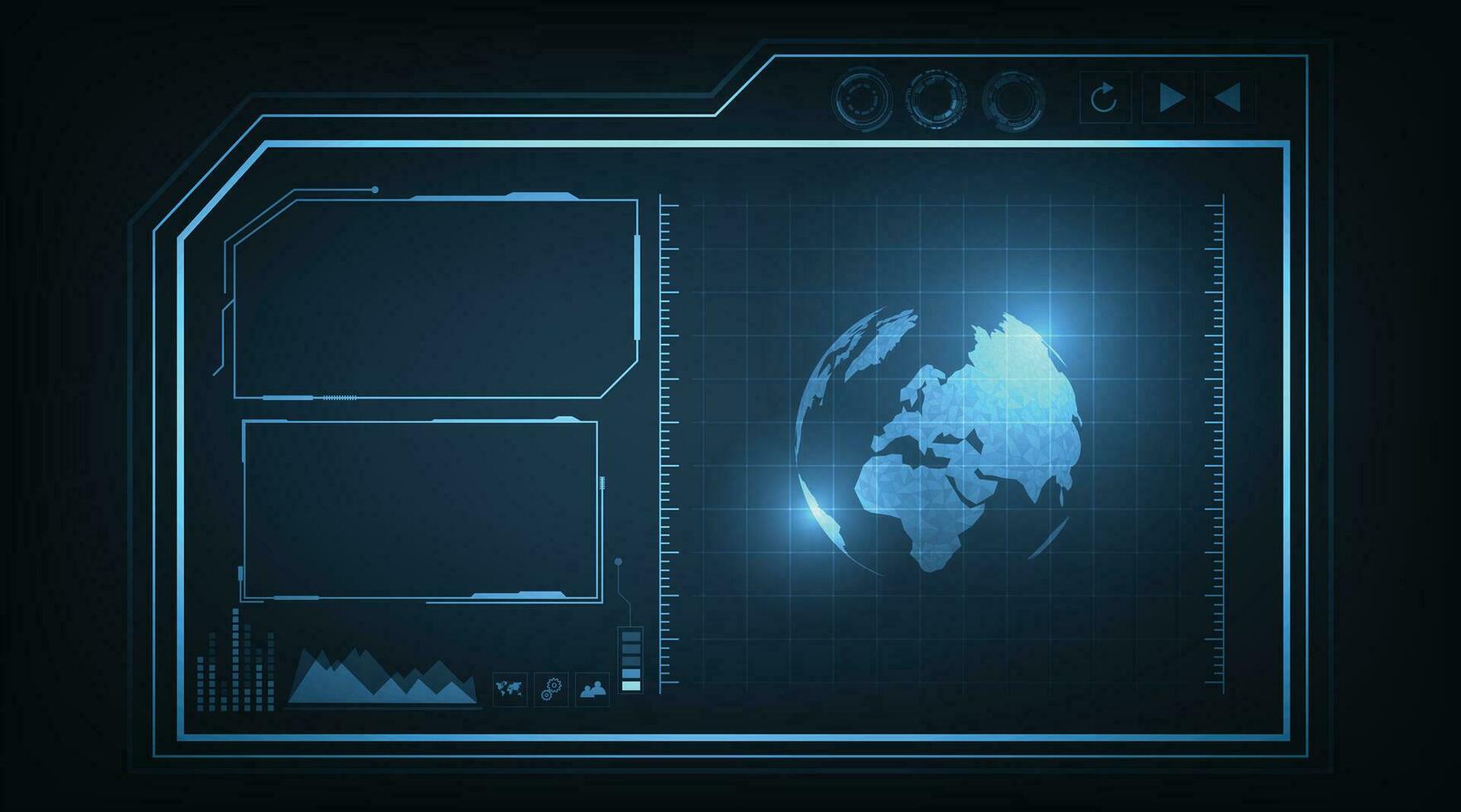 hud futurista pantalla elementos. vector